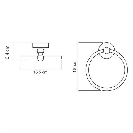 Держатель для полотенец WasserKraft K-85060/K-69060/K-77060